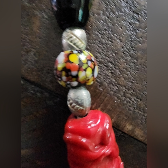 VINTAGE NECKLACE HANDCRAFTED AFRICAN ARTISAN BEADS - Picture 11 of 16